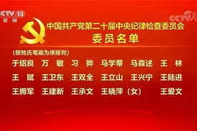 中国共产党第二十届中央纪律检查委员会委员名单视频封面
