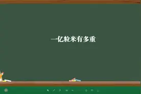 一亿粒米有多重视频封面