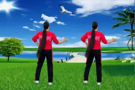 广场舞《穷开心》学生课间操，带劲十足，背面跳视频封面