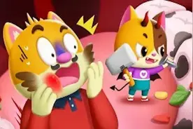 儿童益智动画，咪咪爸爸吃零食还不刷牙，牙病菌找上它视频封面