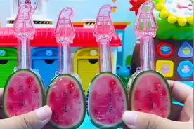 试吃趣味儿童零食口哨糖，西瓜口味糖果，好吃又好玩