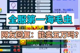 梦幻西游全服第一海毛虫！网友回复：能卖五万吗？视频封面