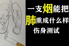 你的肺什么颜色一支烟对肺伤害有多大，烟焦油粘住就掉不了，亲测