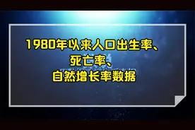 1980以来中国人口出生率、死亡率数据动态图视频封面