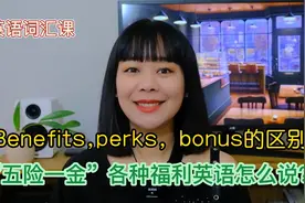 Benefits, perks, bonus 有什么区别？“五险一金”英语怎么说？