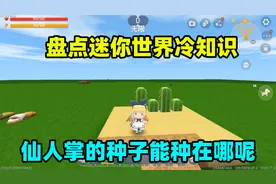 迷你世界：盘点迷你世界你不知道的冷知识，仙人掌种子能种在哪？