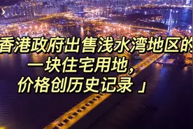 香港政府出售浅水湾地区的一块住宅用地，价格创历史记录视频封面