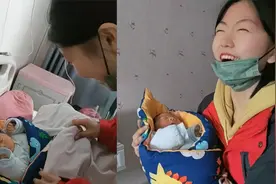 16岁女孩第1次见刚出生的弟弟，抱在怀中满脸宠溺，画面超治愈视频封面