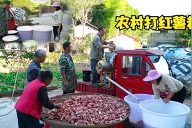 实拍农村打红薯粉全过程，机器打就是快，几百斤只用10多分钟搞定视频封面