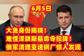 大鱼身份揭晓！难怪泽联斯基命令投降！俄军清理亚速钢厂惊人发现视频封面