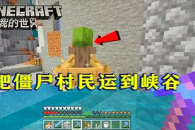 我的世界173：解密峡谷底下的村庄！村民是怎么来的，船是关键！