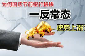 银行板块再次上涨，国庆节前要以上涨收官？为什么会出现这种情况视频封面