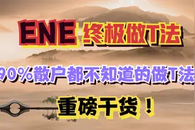 受用终身的ENE做T法，让你的胜率至少提高十倍，散户少走十年弯路视频封面