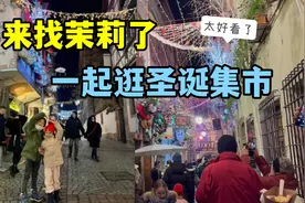 单亲妈妈在法国：带小米见小闺蜜去逛圣诞集市，仿佛童话世界一样视频封面