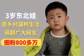 3岁东北娃，靠乡村遛鸭生活，萌翻广大网友，圈粉八百多万视频封面