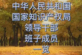 中华人民共和国国家知识产权局领导干部班子成员一览视频封面
