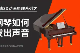 钢琴如何发出悦耳的声音？高清3D动画，一看就懂视频封面