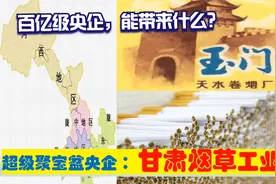 中央驻甘肃第1聚宝盆央企，甘肃烟草兰州天水等卷烟厂，带来什么视频封面