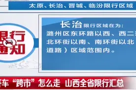开车“跨市”怎么走？山西全省限行汇总来了！快收好！|都市110视频封面