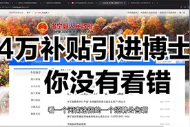 河南洛阳小县城，4万补贴引进博士，格局有点低了，估计没人去视频封面