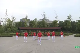 广场舞《爱我中华》河南省新密市城关镇飞扬健身队