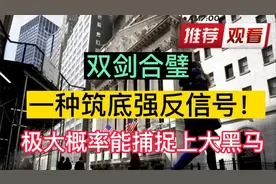 双剑合璧，一种筑底强反信号，极大概率能捕捉上大黑马！视频封面