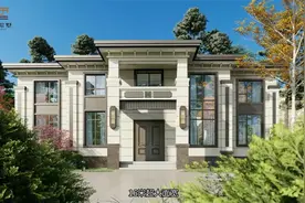 筑尘院墅新品二层农村别墅设计5间卧室客厅挑高奋斗几年就能建视频封面