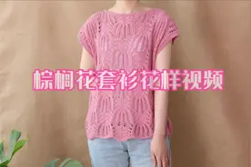 毛儿手作  经典好看的棕榈花棒针花样编织教程视频封面