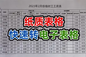 10秒教会你将纸质表格快速转为excel电子表格视频封面