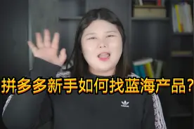 拼多多新手如何找蓝海产品？学会用这个方法分析，月入过万视频封面