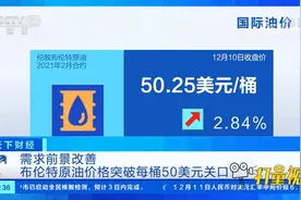 需求前景改善，布伦特原油价格突破每桶50美元关口|天下财经视频封面