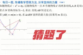 解析几何抛物线的参数设点法与阿基米德三角形-2022届郑州二模视频封面