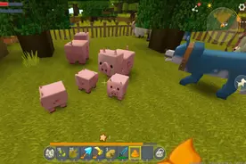 迷你世界：不缺矿的生存20，怎么驯服猪生出小猪，让小猪快速长大