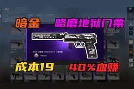 【CSGO炼金】暗金略磨地狱门票配方，成本19，合成炉，简单粗暴！视频封面