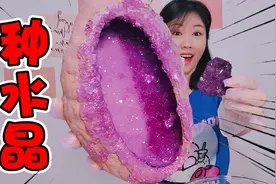 挑战6块钱成本在家种水晶！一块可以卖上万元，算算能赚多少？视频封面