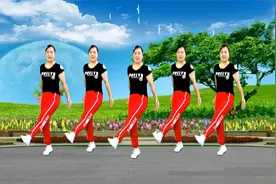 32步广场舞《七月火把节》节奏欢快 俏皮可爱 正背面完整版