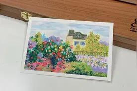 【油画棒教程】手把手教你画莫奈的那片花田