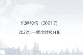 002117 东港股份-2022年一季度财报分析.pptx