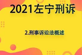 2021左宁刑诉2.刑事诉讼法概述【转载】视频封面