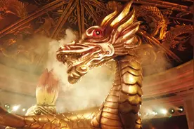 澳门著名娱乐场永利震撼的演艺，金龙莲花仙气，电闪雷鸣火焰视频封面