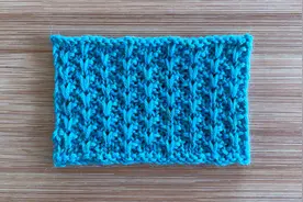 一款简单的棒针花样，像一只只小飞鸟，精致立体，适合儿童织物视频封面