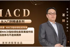 MACD指标系列四：MACD指标绿柱底背离，寻找股价低点进攻机会视频封面
