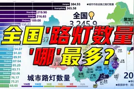 全国路灯哪最多？城市市政设施之道路照明灯数量分布图视频封面