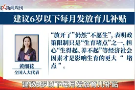 全国人大代表黄细花建议6岁以下每月发放育儿补贴视频封面