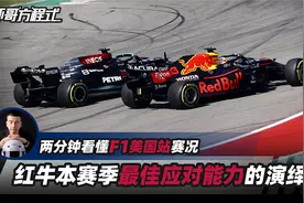 两分钟看懂F1美国站赛况——红牛本赛季最佳应对能力的演绎视频封面