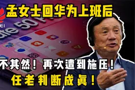 果不其然！孟女士回华为上班后，再次遭到施压！任老判断成真！