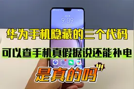 华为手机隐藏3个神秘代码，能查手机真假据说还能补电，是真的吗