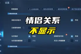 王者荣耀情侣关系不显示什么原因