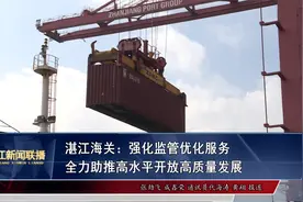 湛江海关：强化监管优化服务 全力助推高水平开放高质量发展视频封面