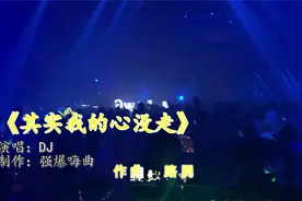 酒吧热门DJ舞曲《其实我的心没走》，歌声动感我已听好几遍，好听视频封面